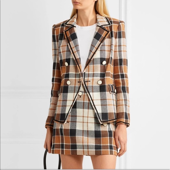 Nwot Veronica Beard Utah Plaid Jacket 